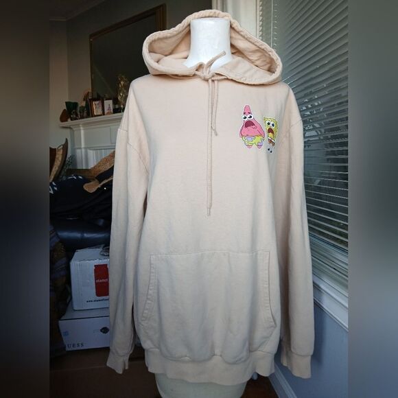 Nickelodeon Spongbob Hoodie Large Back Patch Size XL - Picture 8 of 9